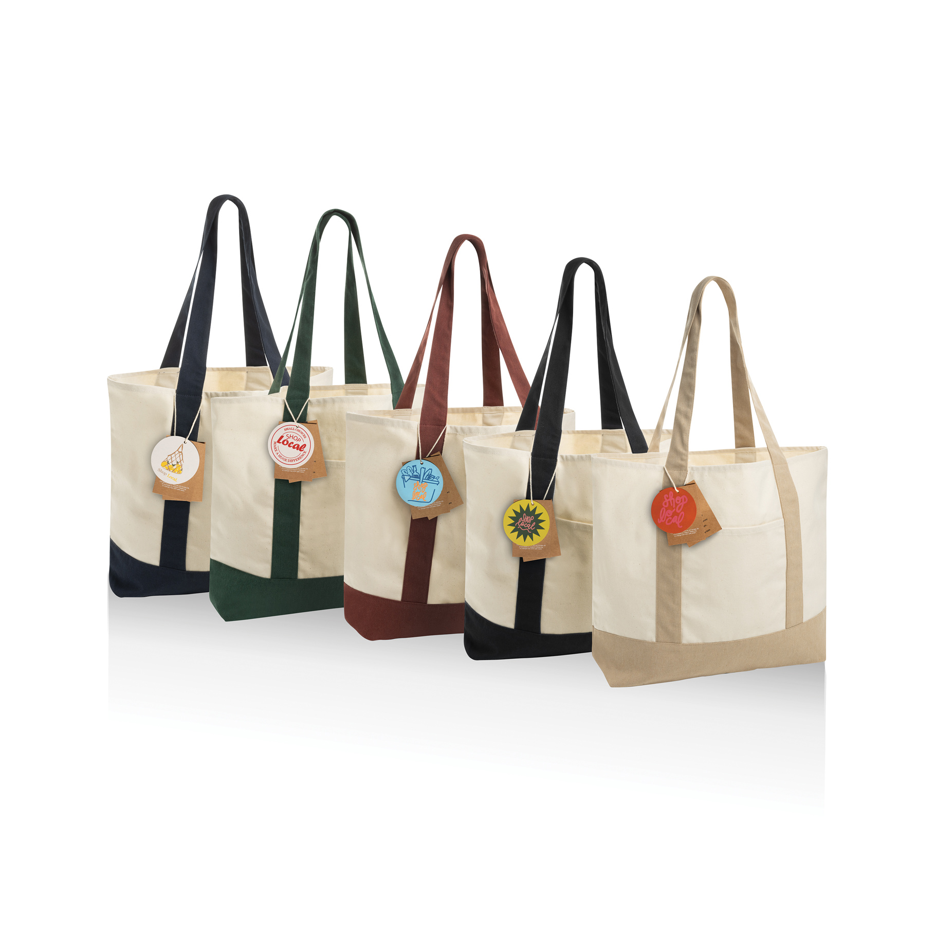 SAC CABAS 350GR EN COTON RECYCLE AWARE™ SHOP LOCAL – Image 6