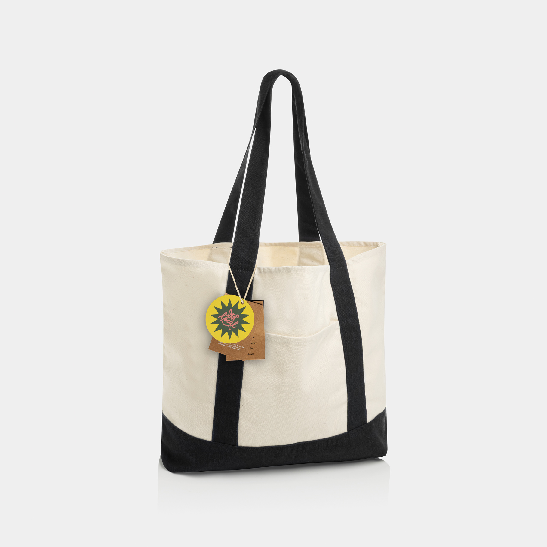 SAC CABAS 350GR EN COTON RECYCLE AWARE™ SHOP LOCAL – Image 7