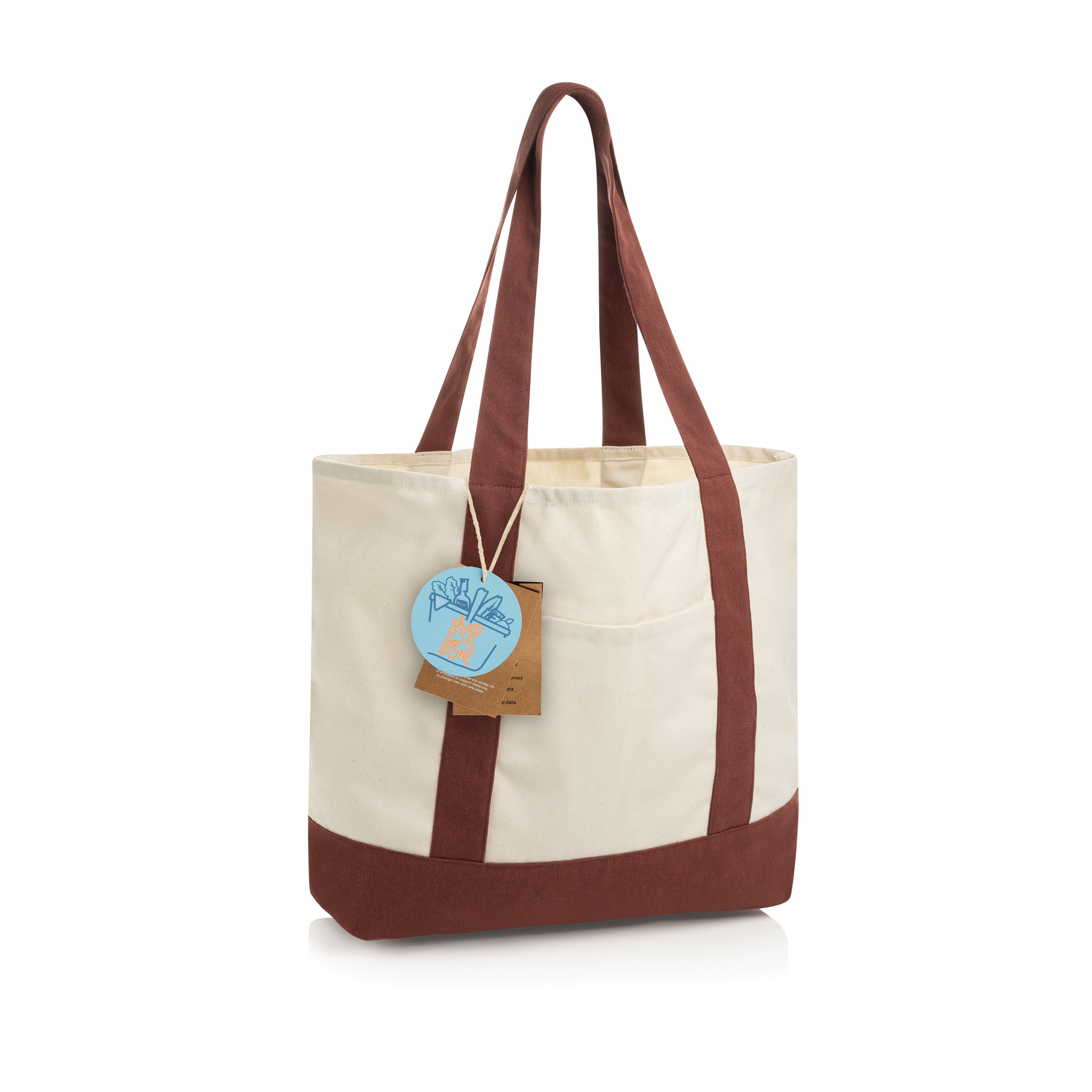 SAC CABAS 350GR EN COTON RECYCLE AWARE™ SHOP LOCAL – Image 9