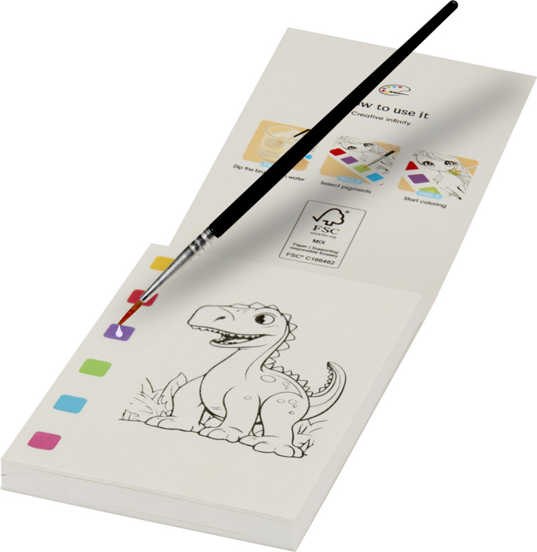LIVRE DE COLORIAGE QUELL ET SET DE CRAYONS PINCEAUX A EAU