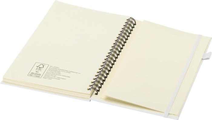 CAHIER A SPIRALES A5 AVEC COUVERTURE RIGIDE EN PLASTIQUE RECYCLE – Image 6