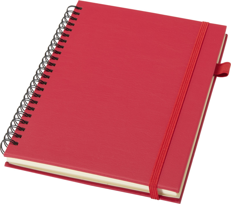 CAHIER A SPIRALES A5 AVEC COUVERTURE RIGIDE EN PLASTIQUE RECYCLE – Image 9