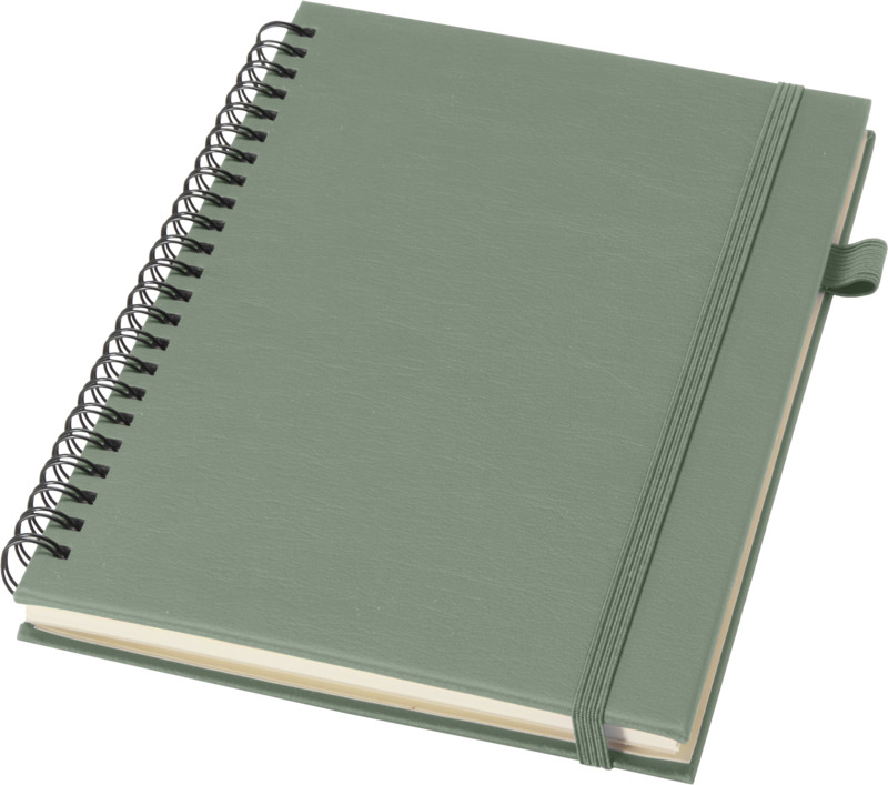 CAHIER A SPIRALES A5 AVEC COUVERTURE RIGIDE EN PLASTIQUE RECYCLE – Image 11