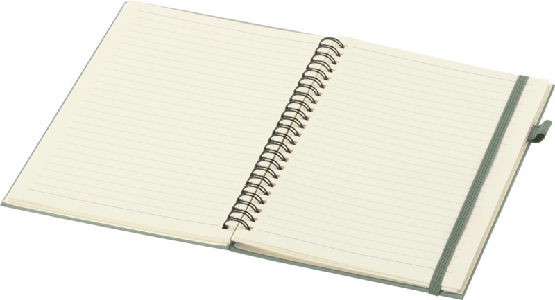 CAHIER A SPIRALES A5 AVEC COUVERTURE RIGIDE EN PLASTIQUE RECYCLE – Image 12