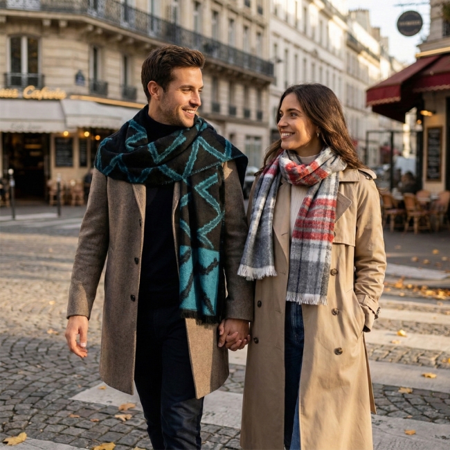 ECHARPE JACQUARD 280GR SUR MESURE