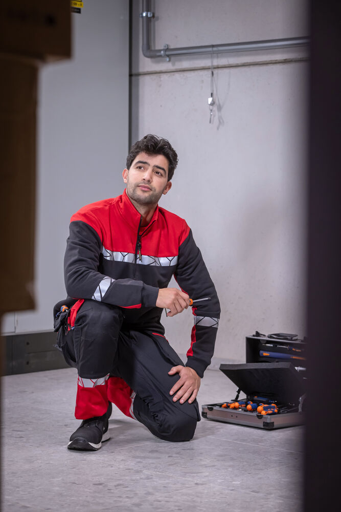 SWEAT 1/2 ZIP 280GR AVEC BANDES REFLECHISSANTES – Image 3