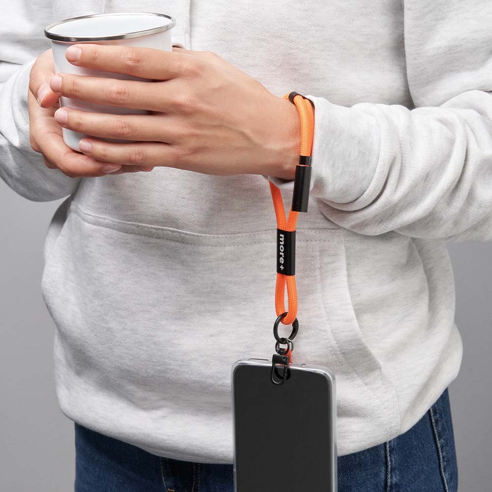 CABLE DE CHARGE ET TRANSFERT DE DONNEES TYPE C VERS TYPE AJUSTABLE 60W AVEC SUPPORT DE TELEPHONE A SANGLE COURTE