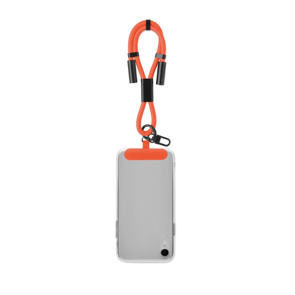 CABLE DE CHARGE ET TRANSFERT DE DONNEES TYPE C VERS TYPE AJUSTABLE 60W AVEC SUPPORT DE TELEPHONE A SANGLE COURTE – Image 7