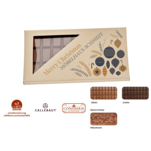 TABLETTE DE CHOCOLAT DE 100GR EN ETUI CARTON